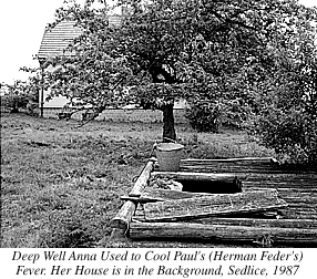Photograph of Well Anna Used to Cool Paul's Fever, Her House is in Background