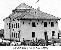 Photograph of Sandomierz Synagogue, c.1939