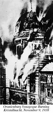 Photograph of Oranienburg Synagogue Burning, November 9, 1938