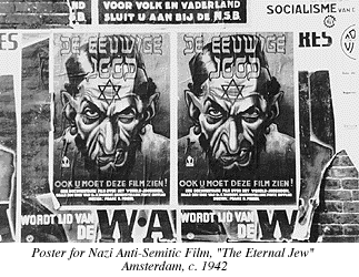Photograph of Poster Advertising Nazi Anti-Semitic Film, 'The Eternal Jew' Amsterdam, c. 1942