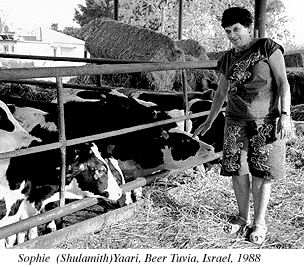 Photograph of Sophie (Shulamith) Yaari, Beer Tuvia, Israel, 1988