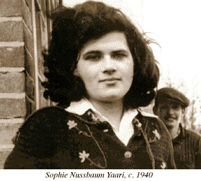Photograph of Sophie Nussbaum Yaari, c. 1940