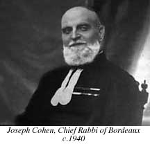 Photograph of Chief Rabbi of Bordeaux, c.1940