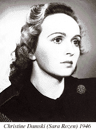 Photograph of Christine Damski (Sara Rozen) 1946