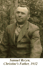 Photograph of Christine's Father, Samuel Rozen, 1932