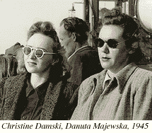 Photograph of Christine Damski and Danuta Majewska, 1945