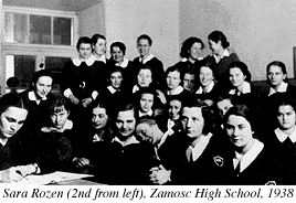 Photograph of Christine Damski's Zamosc High School Class, 1938