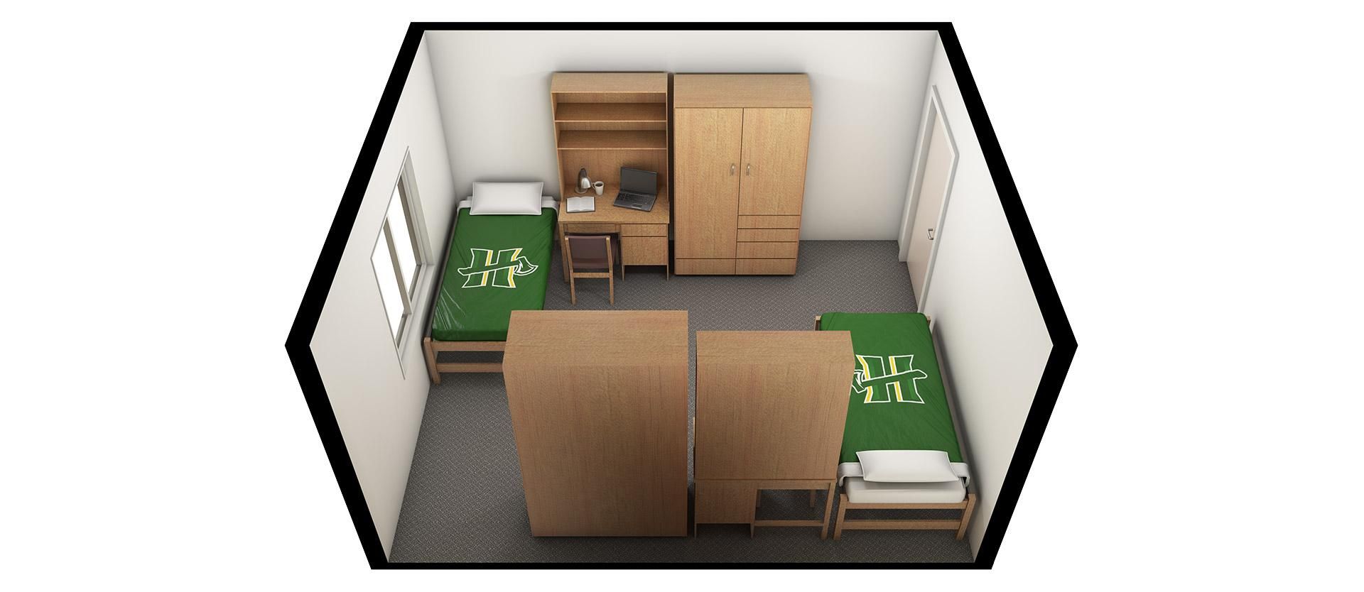 Cypress Double Room Floor Plan