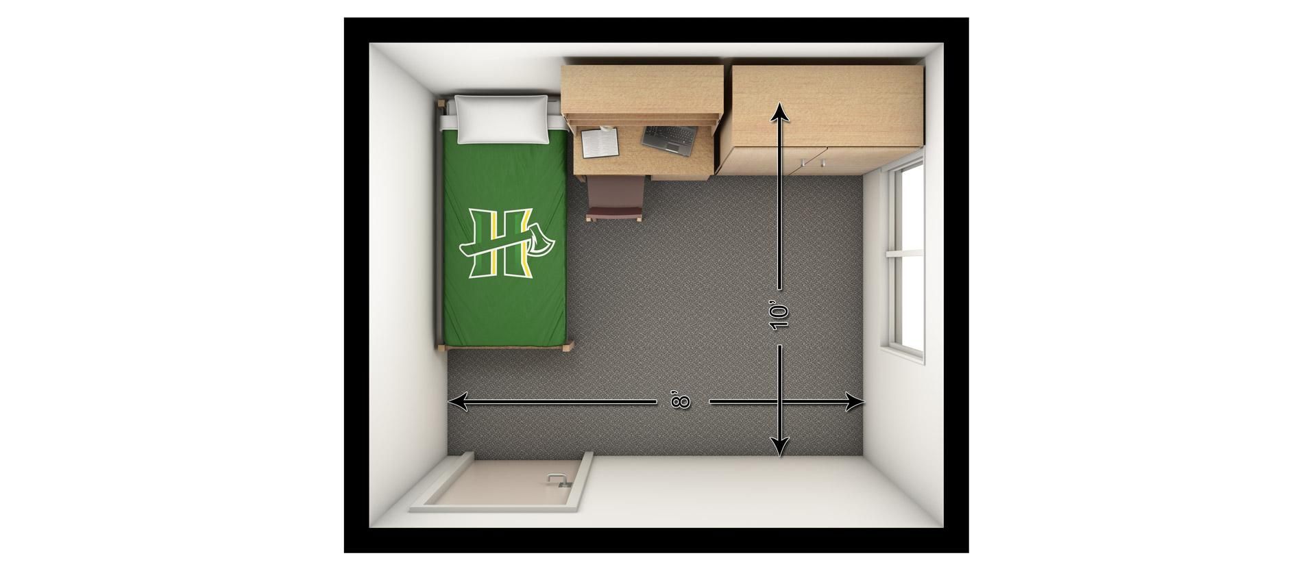 Cypress Single Room Floor Plan