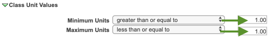 class unit value