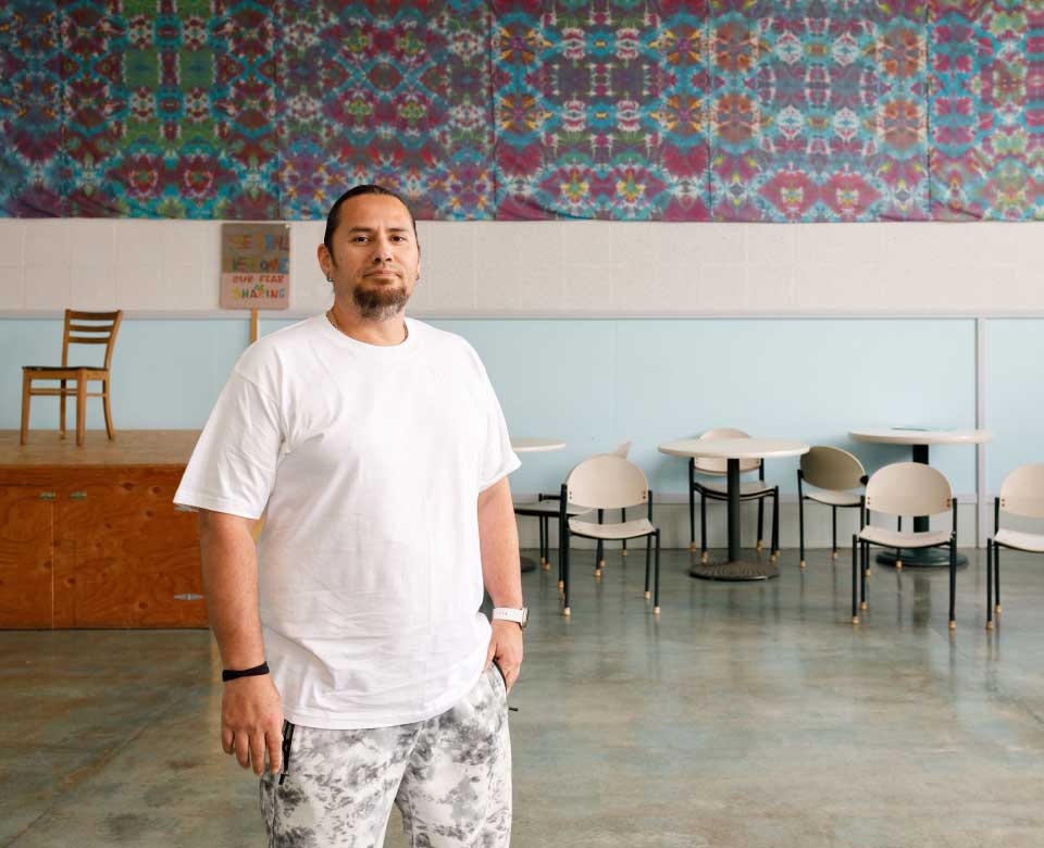 Pliny McCovey standing in a room