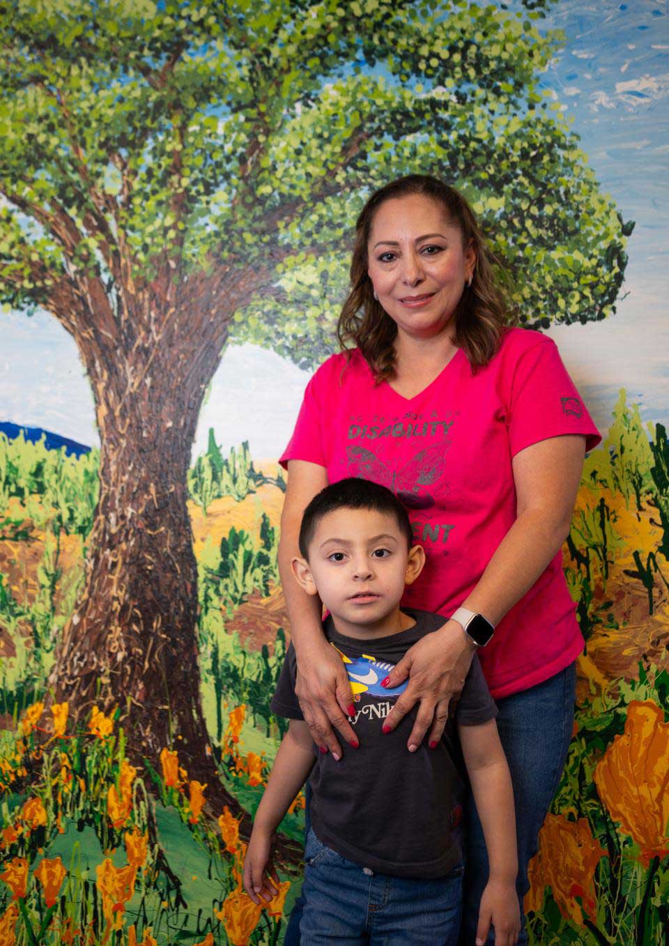 Tania Chavez and her son