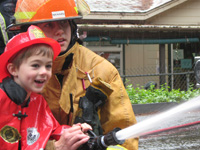 Child with fireman