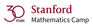 Logo for Standford University's 30 Years of Mathematics Camp
