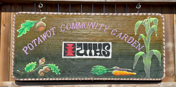 POTAWOT COMMUNITY GARDEN SIGN 
