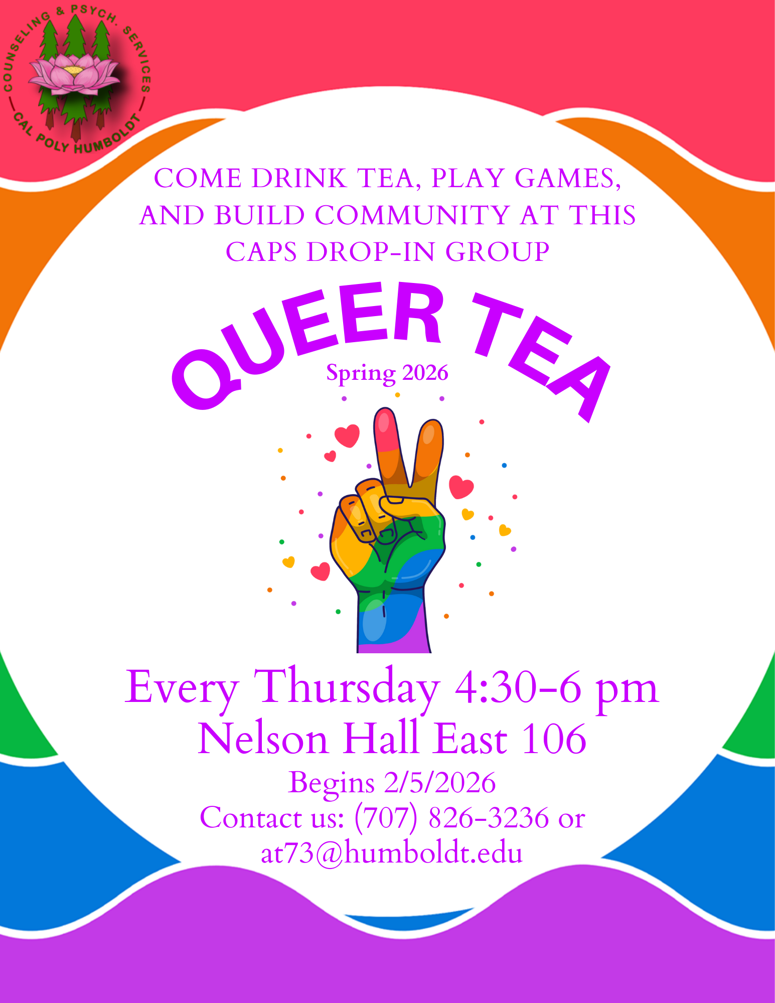 poster for Queer Tea group