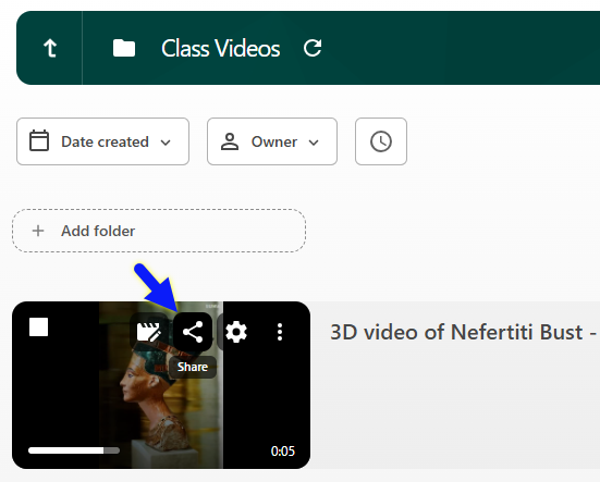Panopto Share Button