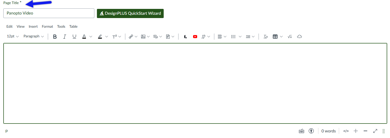 Canvas WYSIWYG editor