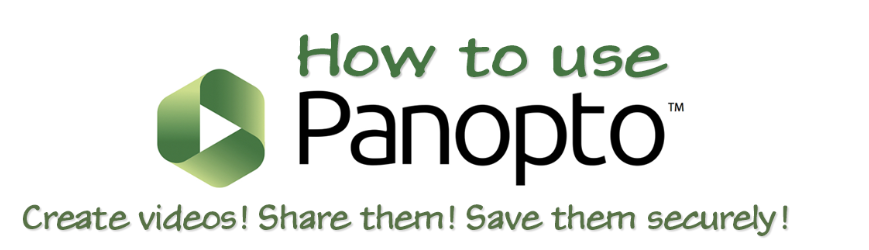 How To Use Panopto Graphic