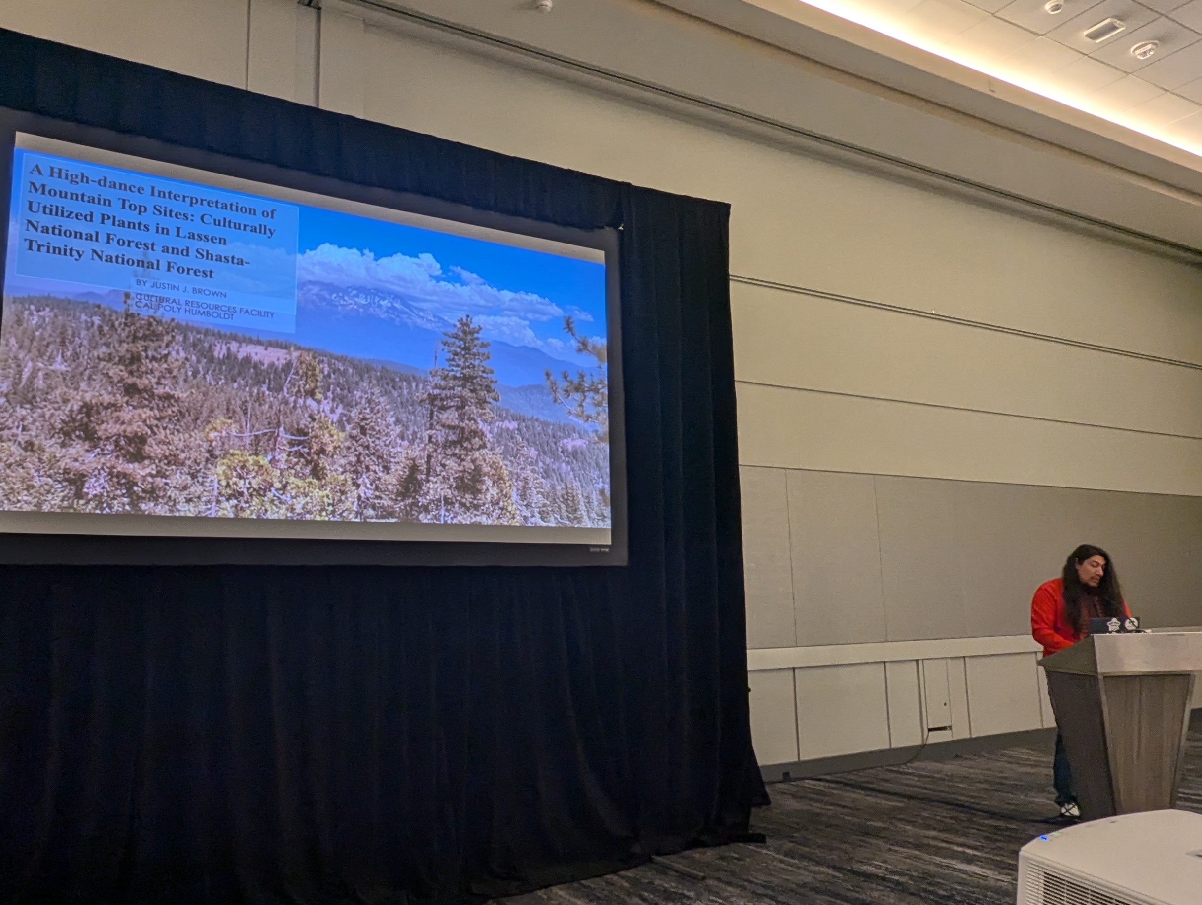 Justin Brown, Research Associate, presenting at SCA 2025