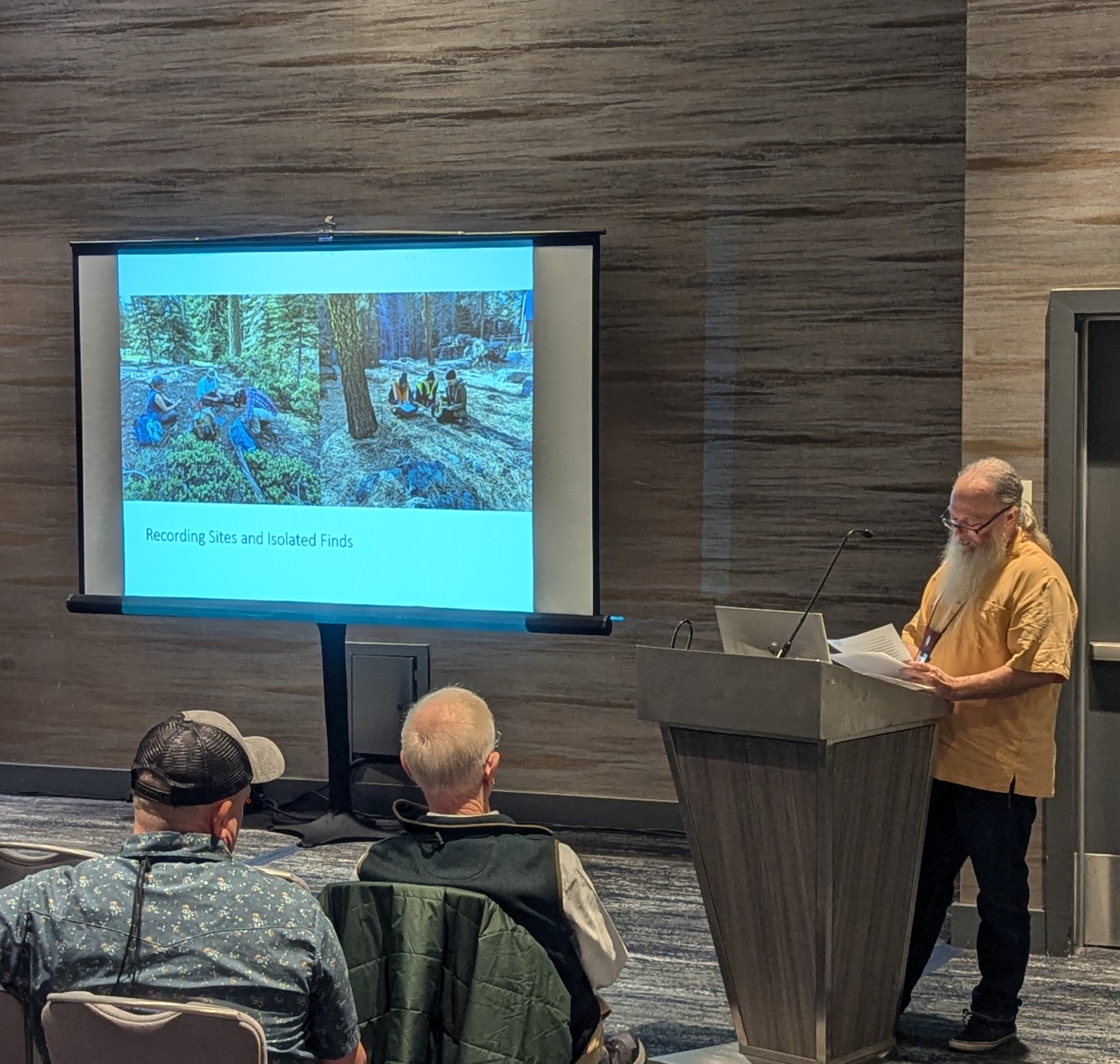 Steve Moore, Field Director, presenting at SCA 2025