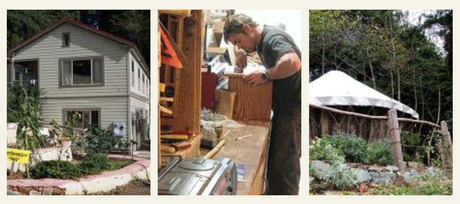 Campus Center for Appropriate Technology Exterior and Garden and Shop and Yurt