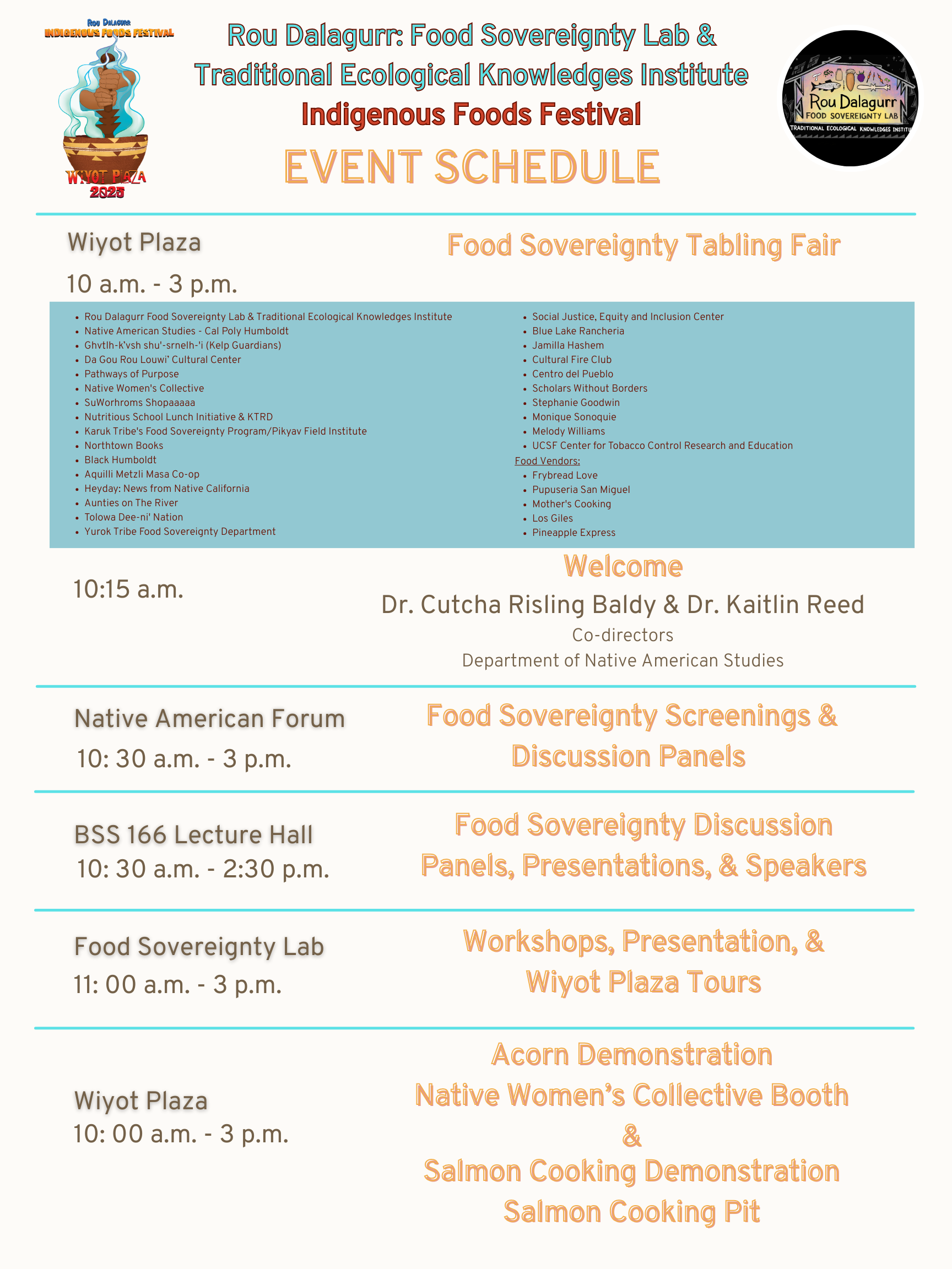 IFF 2025 Events flyer 1 (all information on flyer in text below)
