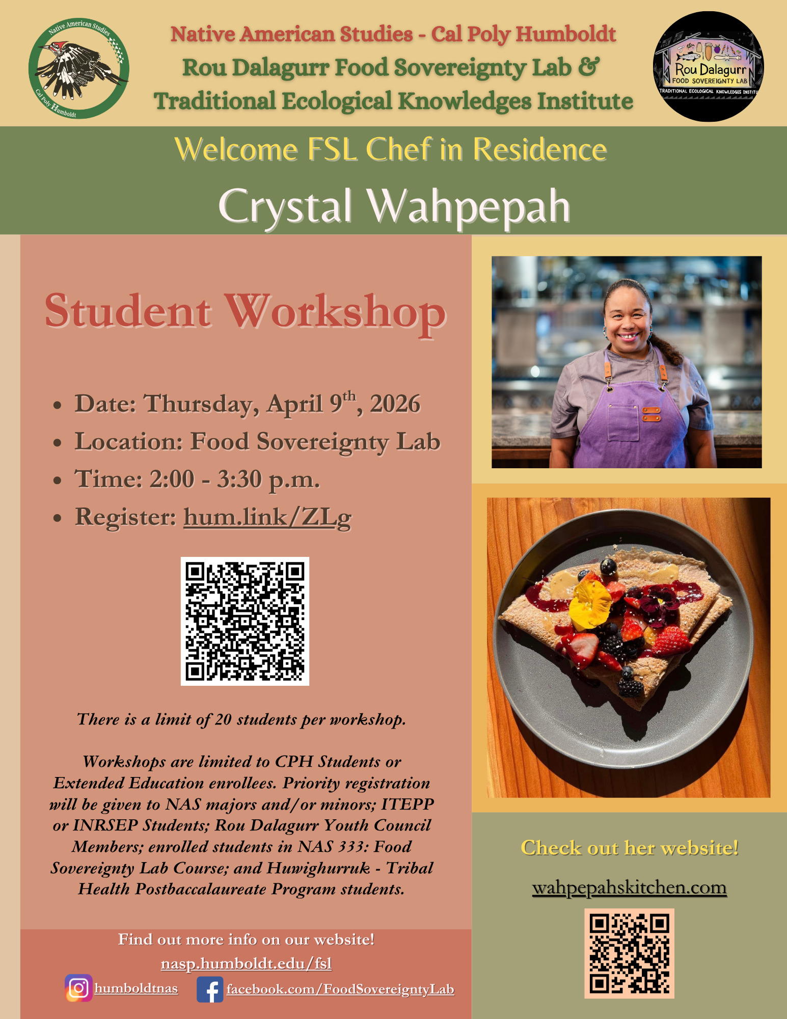 Flyer about Crystal's Workshop 2