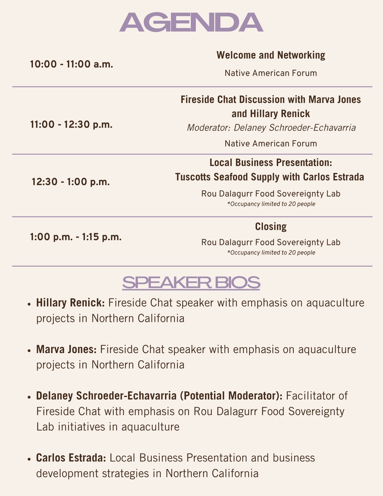 Agenda for symposuium