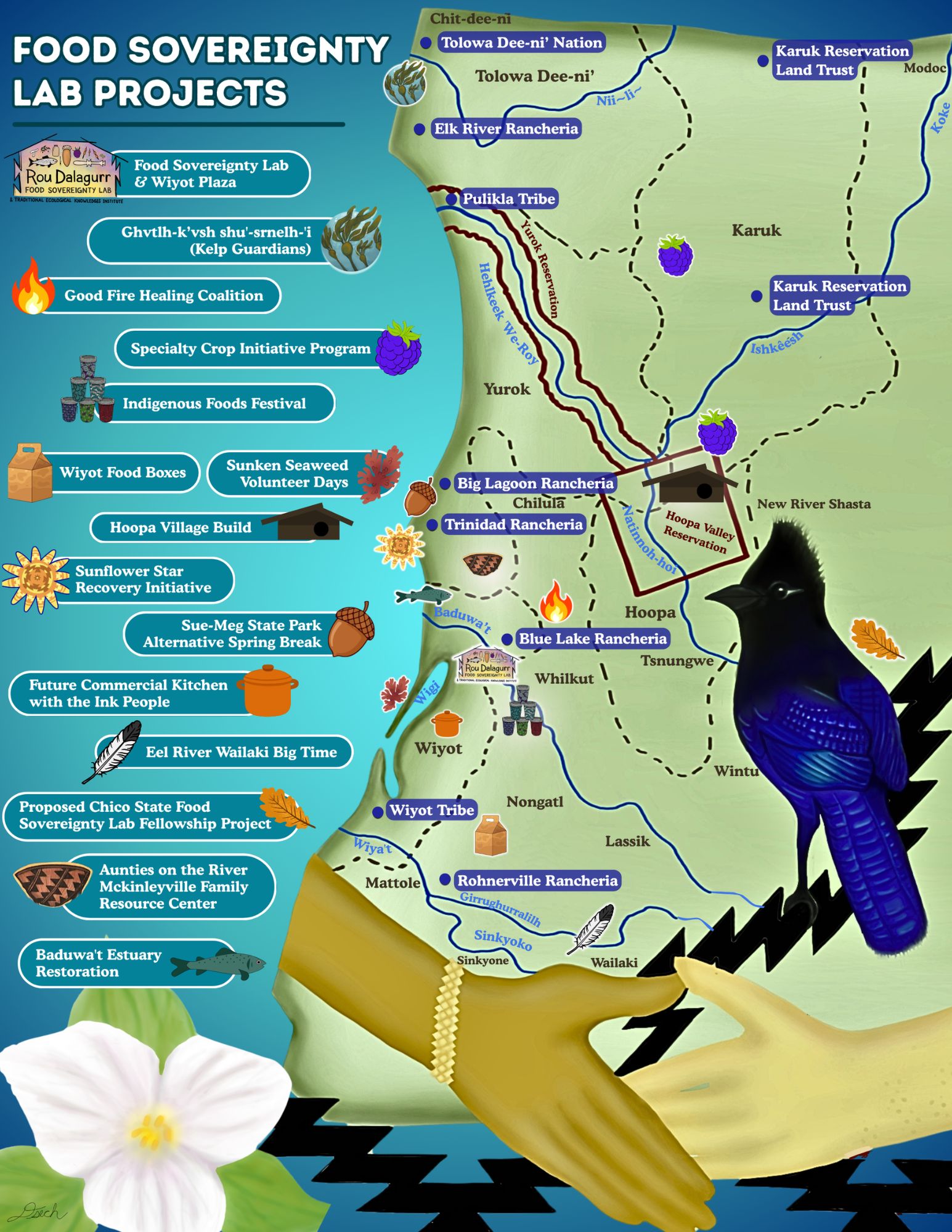 Map of the FSL's projects