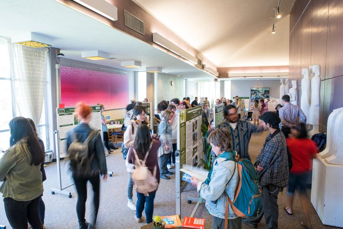 People watching presentations