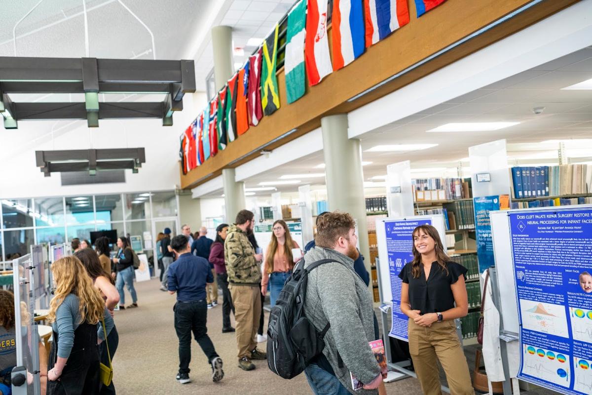 Person giving presentation