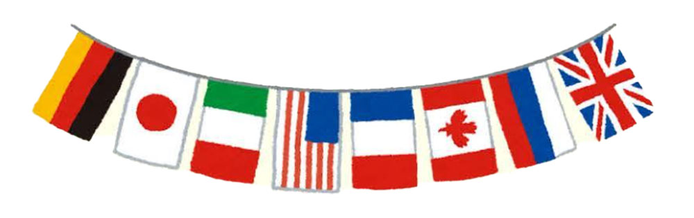 Flags from various contries