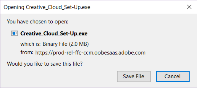 Creative Cloud screenshot