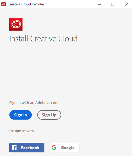Creative Cloud screenshot