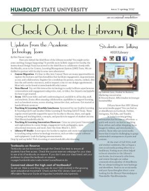 image of Library newsletter spring 2017