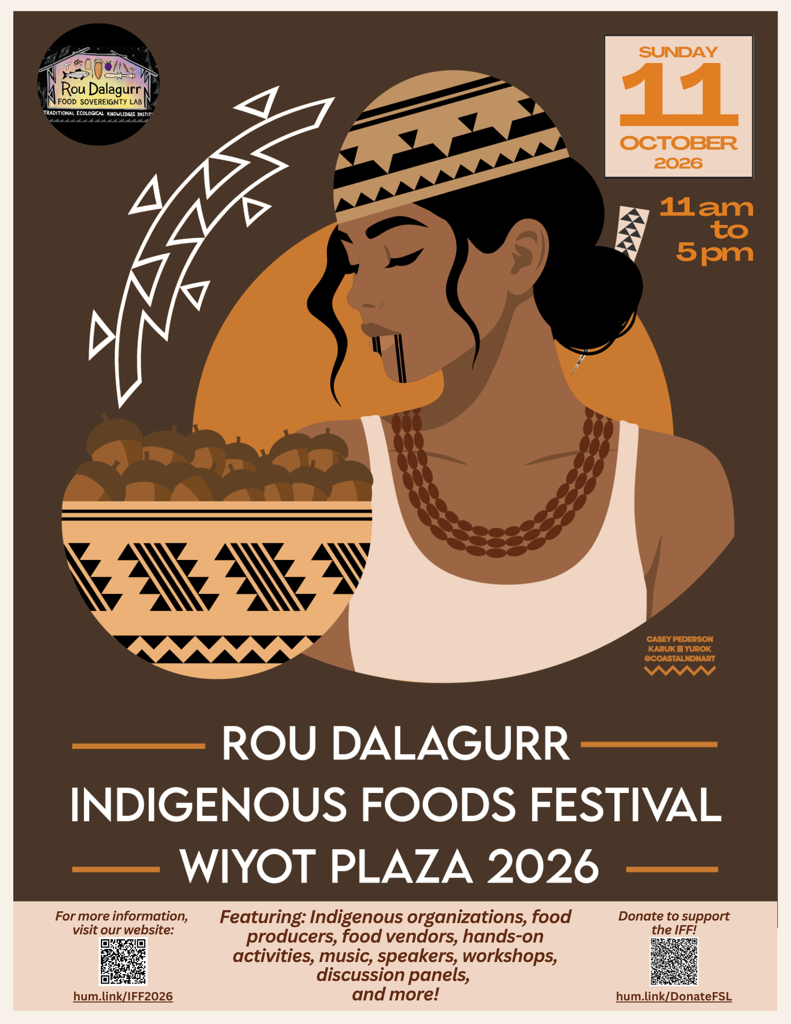 Flyer for the 2026 Indigenous Foods Festival 
