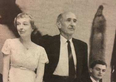 Hortense Lanphere, William Lanphere, and Brian Waters at the 1964 Conservation Unlimited Banquet (Conservation Unlimited Archives)