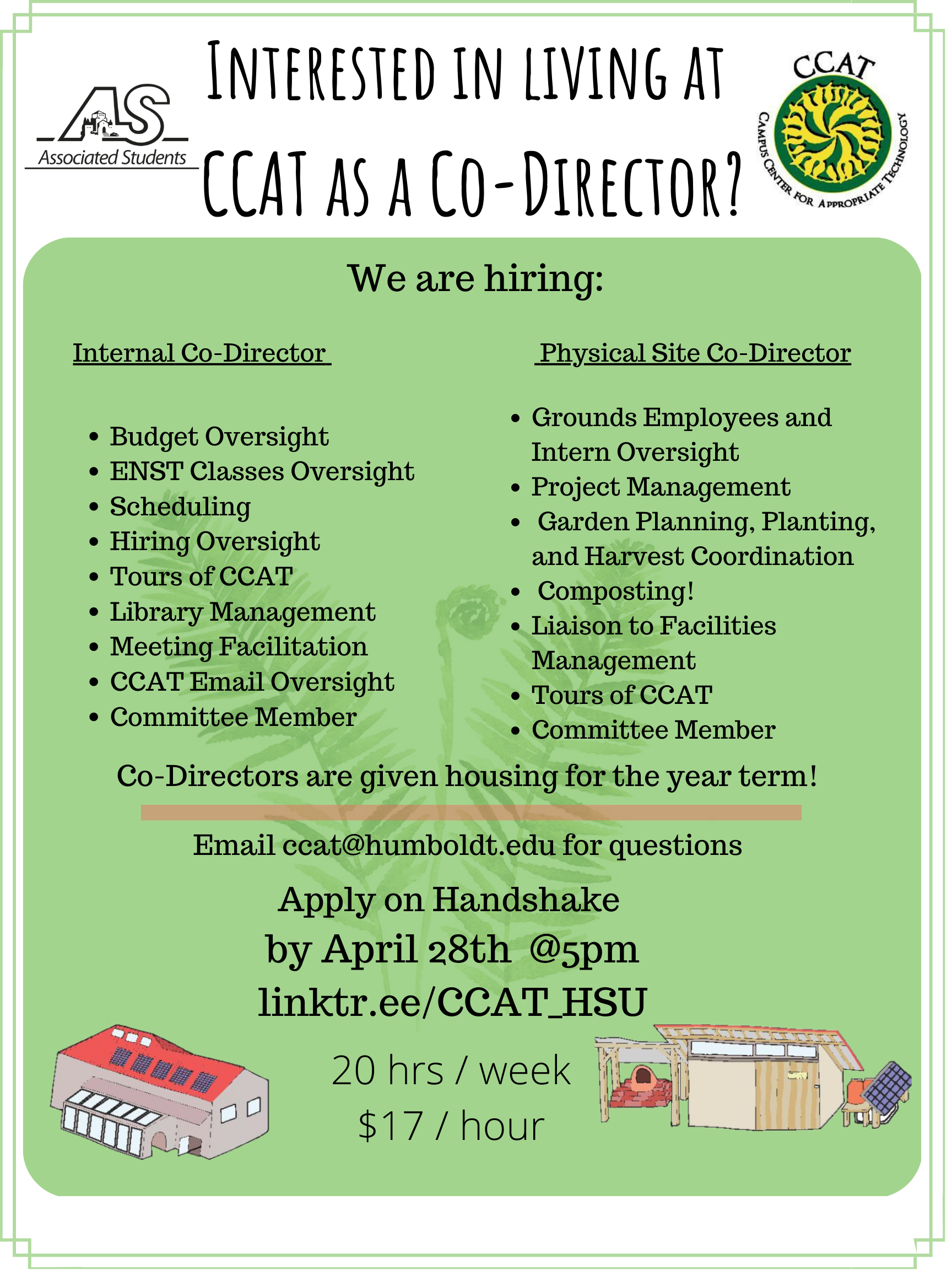 CCAT co-director flyer CCAT co-director flyer