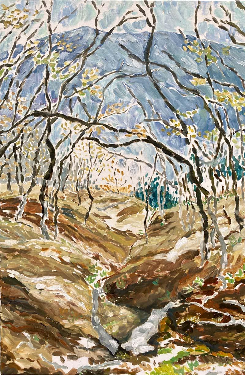 2020 - Maya Makino titled Bald Hills, Early Spring