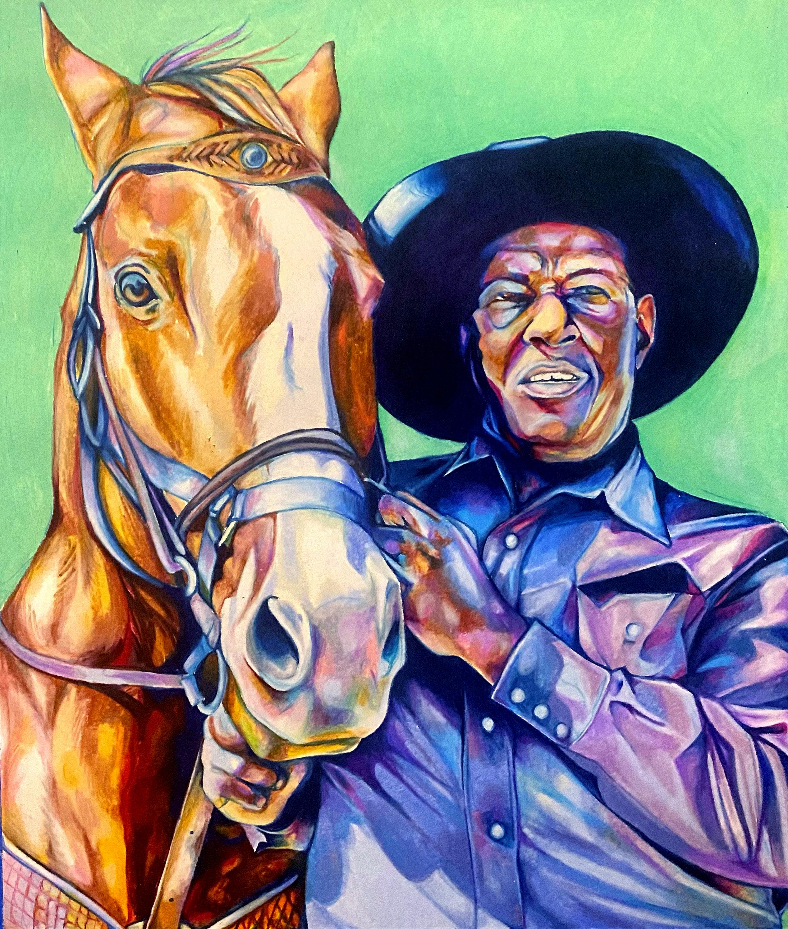 2021 - Mykaela Montgomery, “The Forgotten Cowboy”, 2021, Colored Pencil, 16”x20”