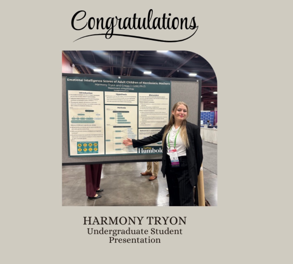 Congratulations HARMONY TRYON Undergraduate Student Presentation