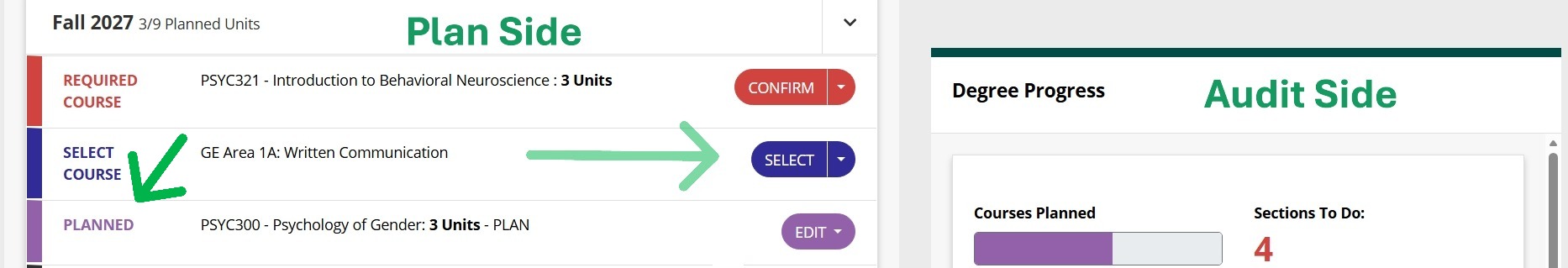 Plan Side & Audit Side