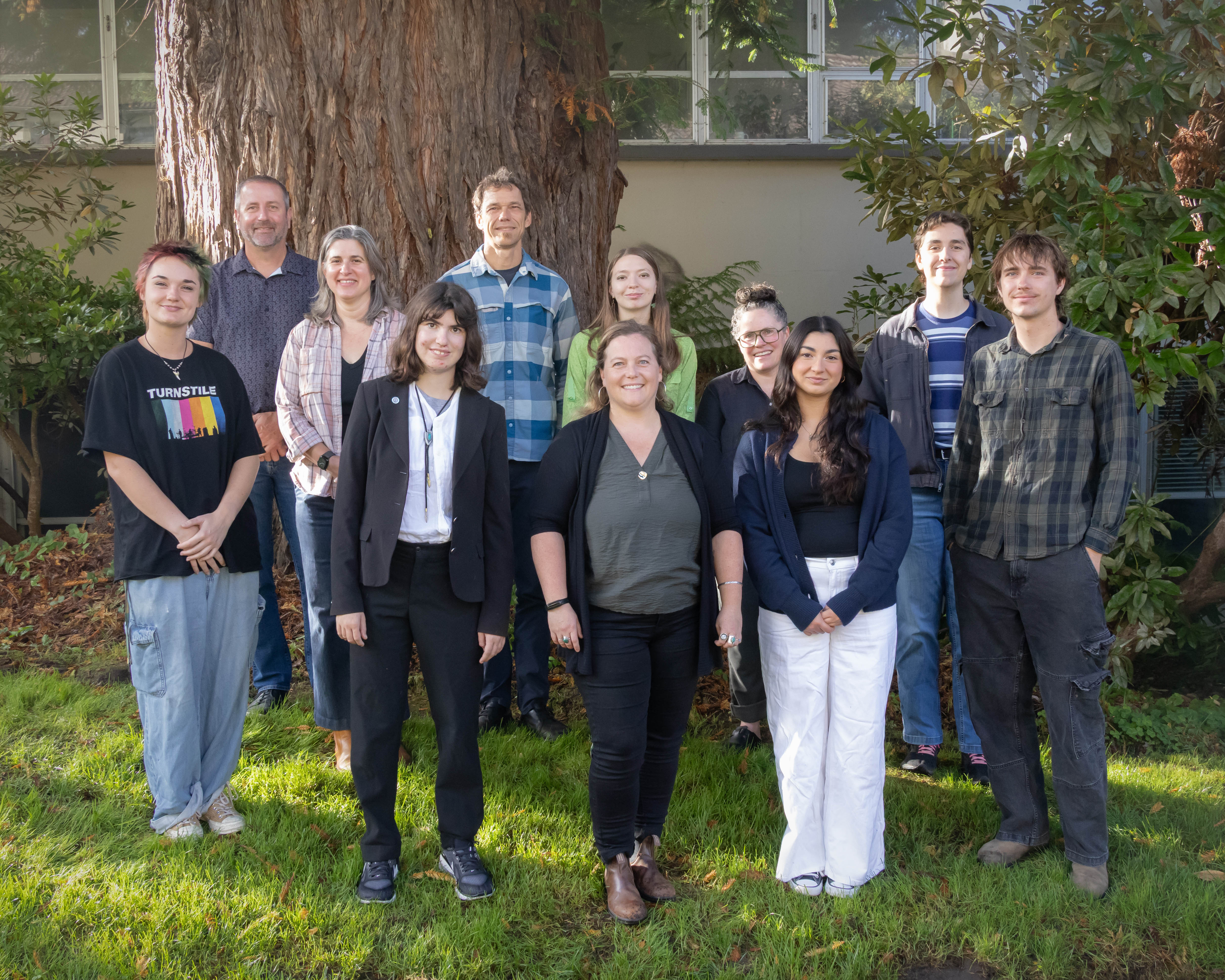 The SHIFT committee posing on campus.