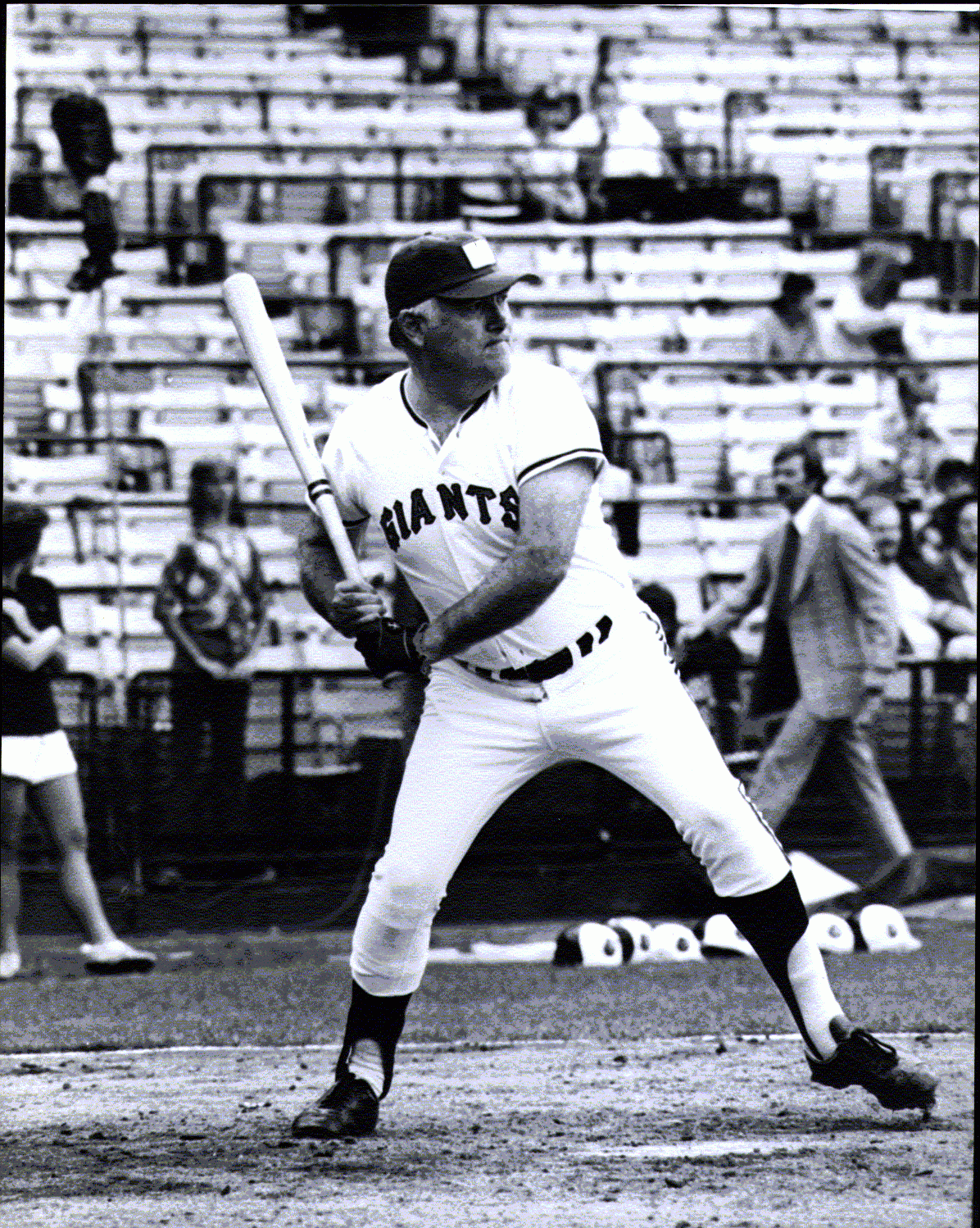 Clausen batting in a San Francisco Giants uniform Clausen batting in a San Francisco Giants uniform