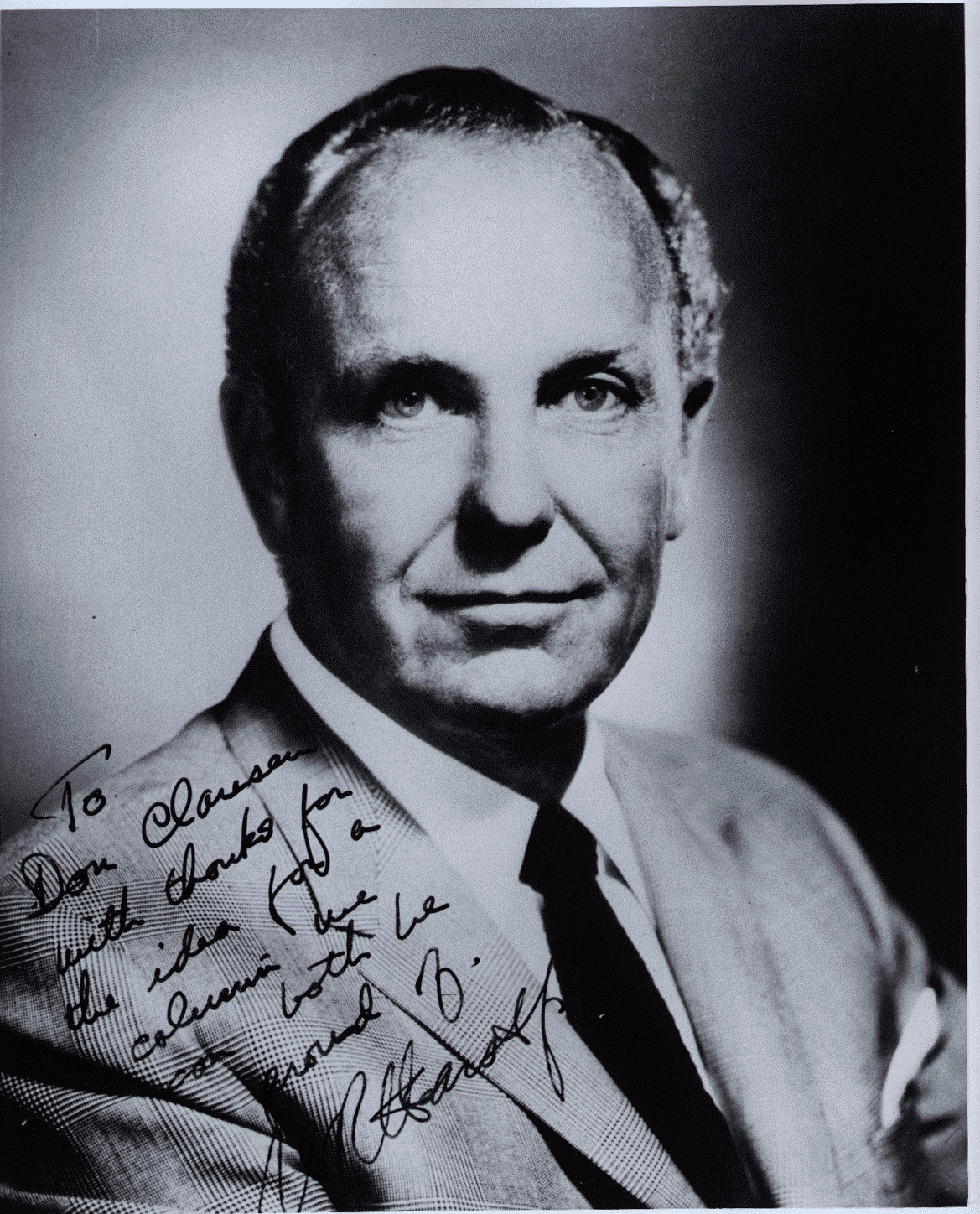 Autographed photo from William Randolph Hearst Autographed photo from William Randolph Hearst