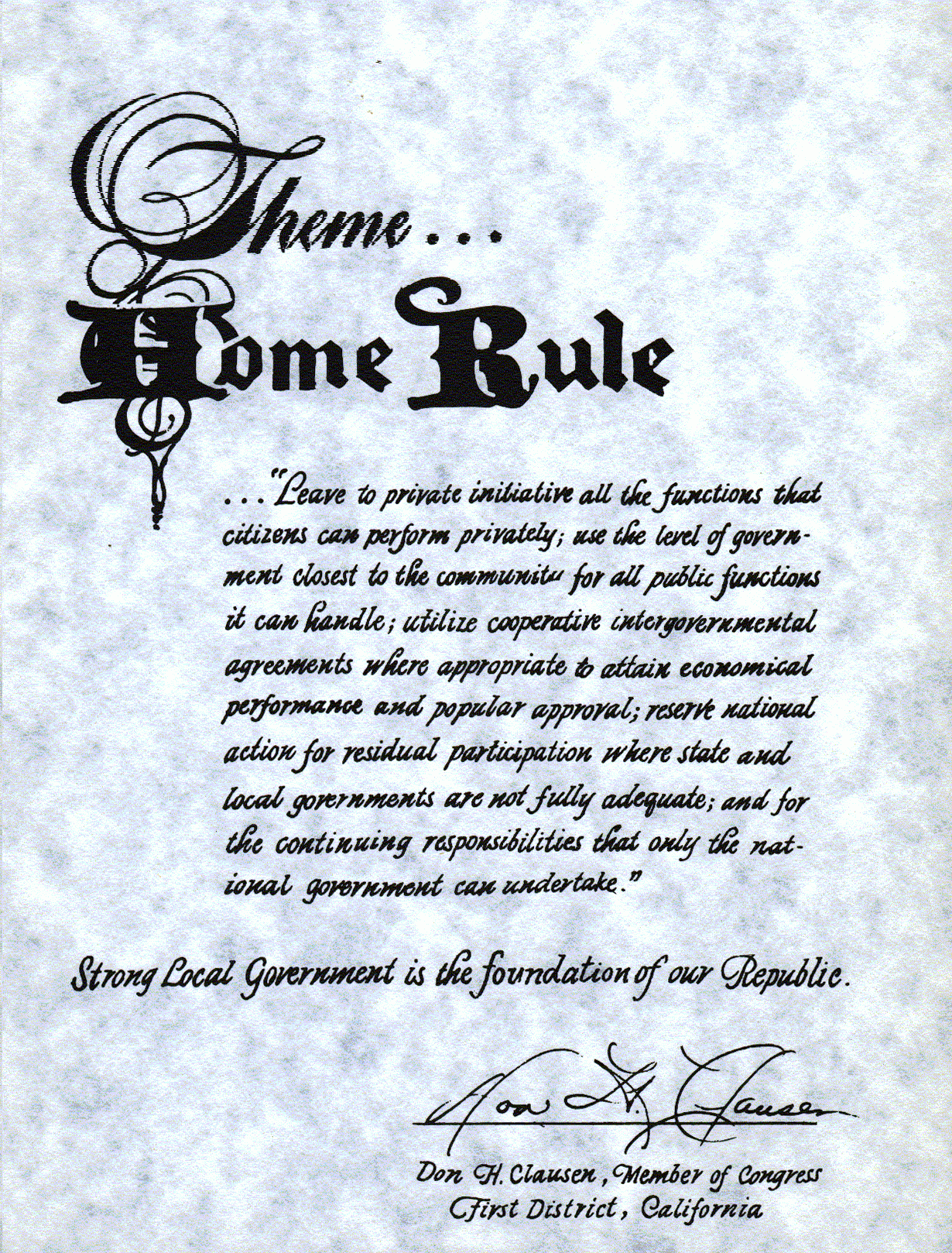 Document titled Home Rule Document titled Home Rule