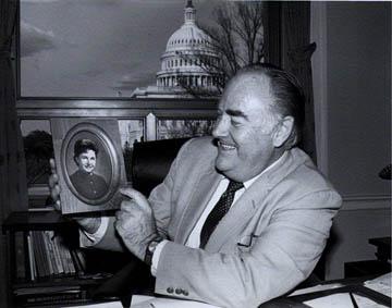 An image of Clausen in his office An image of Clausen in his office