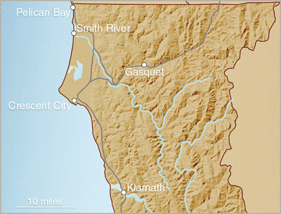 Map of the Del Norte Region Map of the Del Norte Region