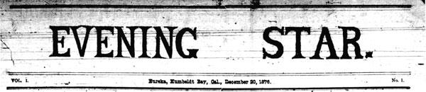 Masthead for the Evening Star newspaper